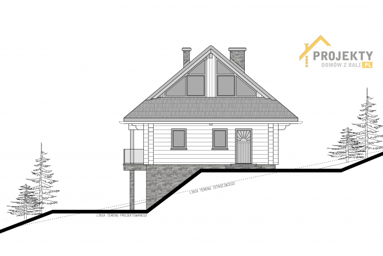 L-327 Dom z bali na skarpie